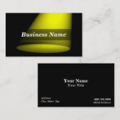 Carte De Visite projecteur 3D (jaune) (Devant / Derrière)