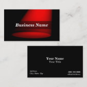 Carte De Visite projecteur 3D (rouge) (Devant / Derrière)