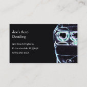 Carte De Visite Projecteur automobile American Muscle Car (Devant)