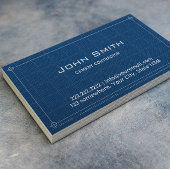 Carte De Visite Projet de construction Entrepreneur de ciment