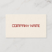 Carte De Visite Projets modernes de Desig (Dos)