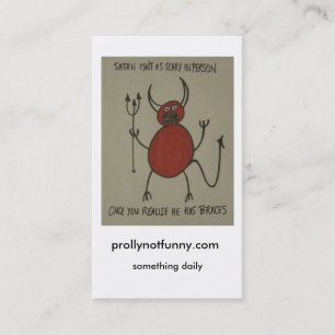 Carte De Visite prollynotfunny.com, quelque chose quotidienne