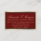 Carte De Visite Prolongation de la ceinture de maquillage professi (Dos)