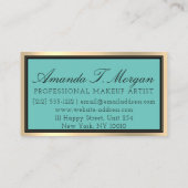 Carte De Visite Prolongation de la courge de maquillage profession (Dos)