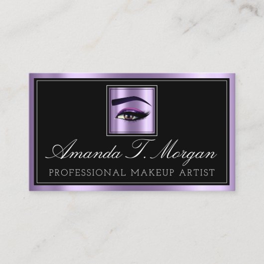 Carte De Visite Prolongation de la courge de maquillage profession (Devant)