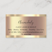 Carte De Visite Prolongation de la laisse à épiler pour maquillage (Dos)