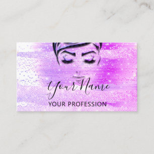 Carte De Visite Prolongation des cils de maquillage professionnel