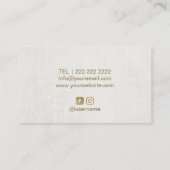 Carte De Visite Prolongations cheveux et Eyelash Salon de beauté L (Dos)