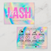 Carte De Visite Prolongations de la laisse Instructions d'après-so (Devant / Derrière)