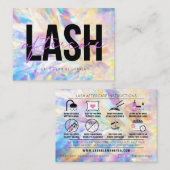 Carte De Visite Prolongations de la laisse Instructions de suivi R (Devant / Derrière)