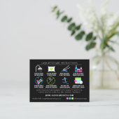 Carte De Visite Prolongations Lash Instructions de post-soins - Bo (Debout devant)