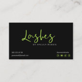 Carte De Visite Prolongations Lash Instructions de post-soins Mode (Devant)