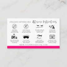 Prolongations Lash Instructions de post-soins Mode