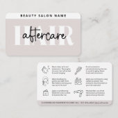 Carte De Visite Prolongations simples modernes de cheveux après so (Devant / Derrière)