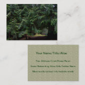 Carte De Visite Promenade de forêt (Devant / Derrière)