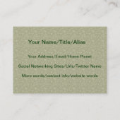 Carte De Visite Promenade de forêt (Dos)