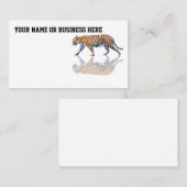 CARTE DE VISITE PROMENADE DE TIGRE (Devant / Derrière)