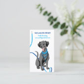 Carte De Visite Promeneur de collier de chien (Debout devant)