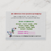 Carte De Visite Promenez-vous sur le côté sauvage CONSIGNEMENT D'E (Dos)