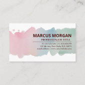 Carte De Visite Promesses de Dieu Écriture aquarelle - Matthieu 6: (Dos)