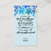 Carte De Visite Promesses de Dieu pour votre besoin - Isa. 41 (Devant)