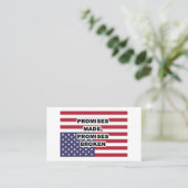 Carte De Visite Promesses faites, promesses rompues (Debout devant)