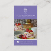 Carte De Visite Promo-cake sans photo pour Merci (Dos)