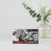 Carte De Visite Promo de transport d'affaires de camion de déchets (Debout devant)