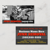 Carte De Visite Promo de transport d'affaires de camion de déchets (Devant / Derrière)