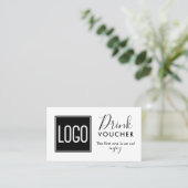 Carte De Visite Promo d'entreprise de logo de compagnie du bon | (Debout devant)