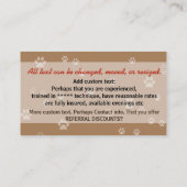 Carte De Visite Promo fait sur commande de marche masculin P (Dos)