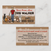 Carte De Visite Promo fait sur commande de marche masculin P (Devant / Derrière)