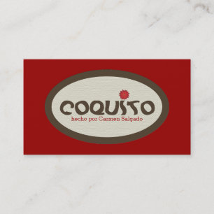 Carte De Visite Promotion de Coquito