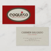 Carte De Visite Promotion de Coquito (Devant / Derrière)