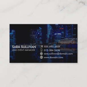 Carte De Visite Promotion de la gestion d'événement Marketing