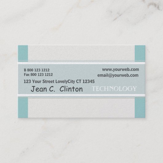 Carte De Visite Promotion géométrique Abstraite Pastel Sky Blue (Devant)