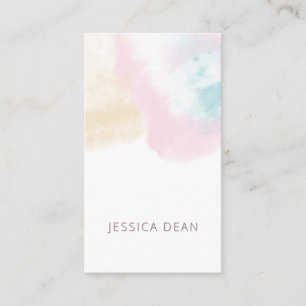 Carte De Visite Promotion Pastel Cloud Watercolor Marketing