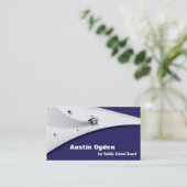 Carte de visite promotionnel de drapeau américain (Debout devant)