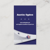 Carte de visite promotionnel de drapeau américain (Dos)