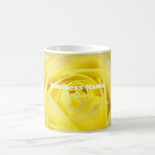 Carte de visite promotionnelle Mug Rose jaune - HA