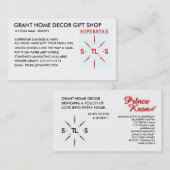 CARTE DE VISITE PROMOTIONS DE SUPERSTAR (Devant / Derrière)