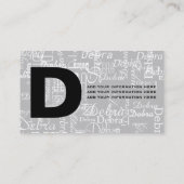 Carte De Visite promouvoir le nom professionnel personnalisé (Dos)
