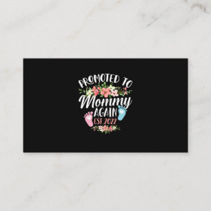 Carte De Visite Promu À Mommy Est 2022 Flower