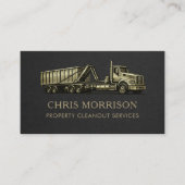Carte De Visite Property Cleanout Services Professional  (Devant)