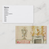 Carte De Visite Proposition pour un intérieur de salon, 1755-60 (Devant / Derrière)