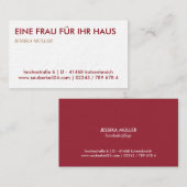 Carte de visite propre (Devant / Derrière)