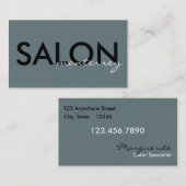 Carte de visite propre et moderne de salon (Devant / Derrière)