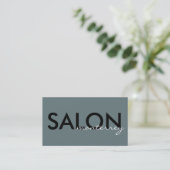 Carte de visite propre et moderne de salon (Debout devant)