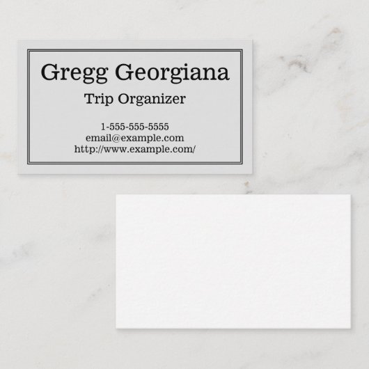 Carte de visite propre et professionnel (Devant / Derrière)