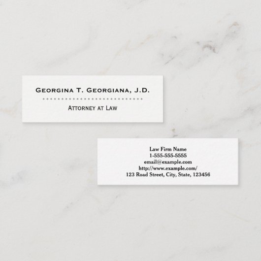 Carte de visite propre et professionnel de (Devant / Derrière)